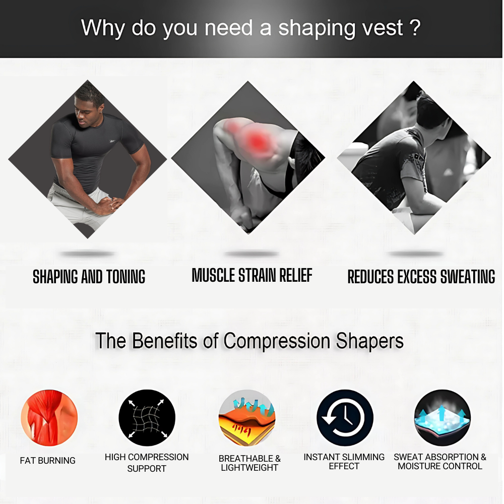 Men's Compression Body Shaper T-Shirt