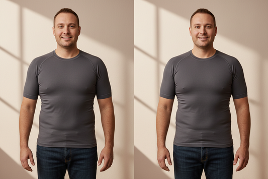 Can Wearing a Slimming Shirt Improve Posture for Overweight Men?