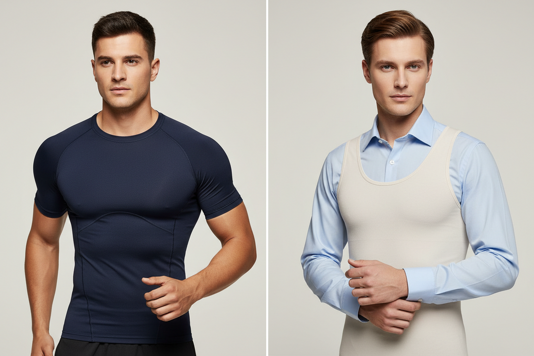 Compression Shirt vs Shapewear for Men