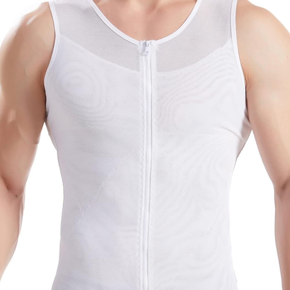 CoreFit Zip: Men’s Compression Vest For Posture Support & Core Control