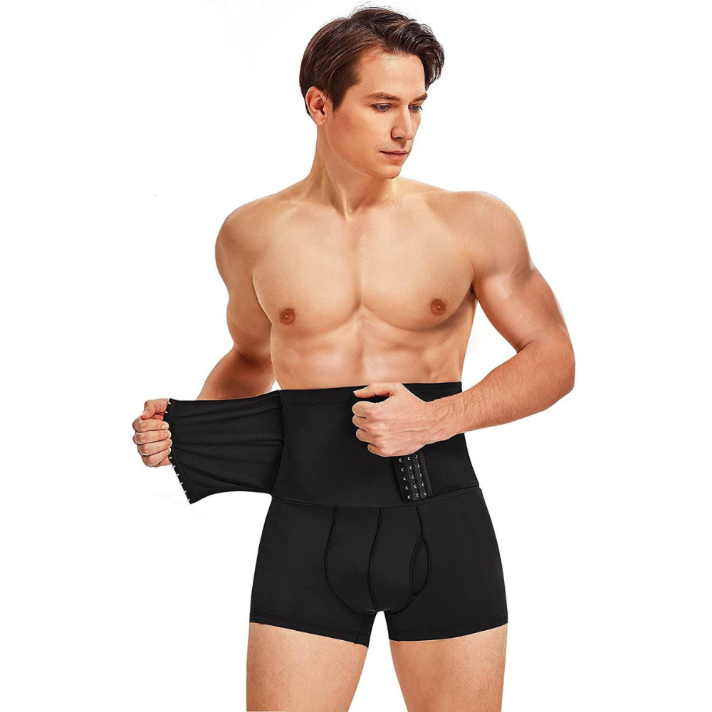 SlimFit Pro: Men's High-Waist Corset Slimming Shapewear Shorts