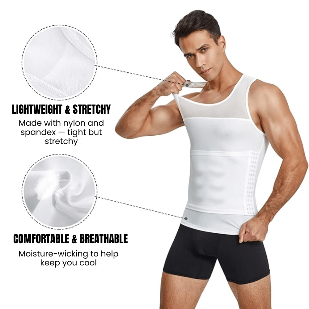 CoreSculpt: Men's Compression Vest Waist Trainer Shapewear - ToneArmor