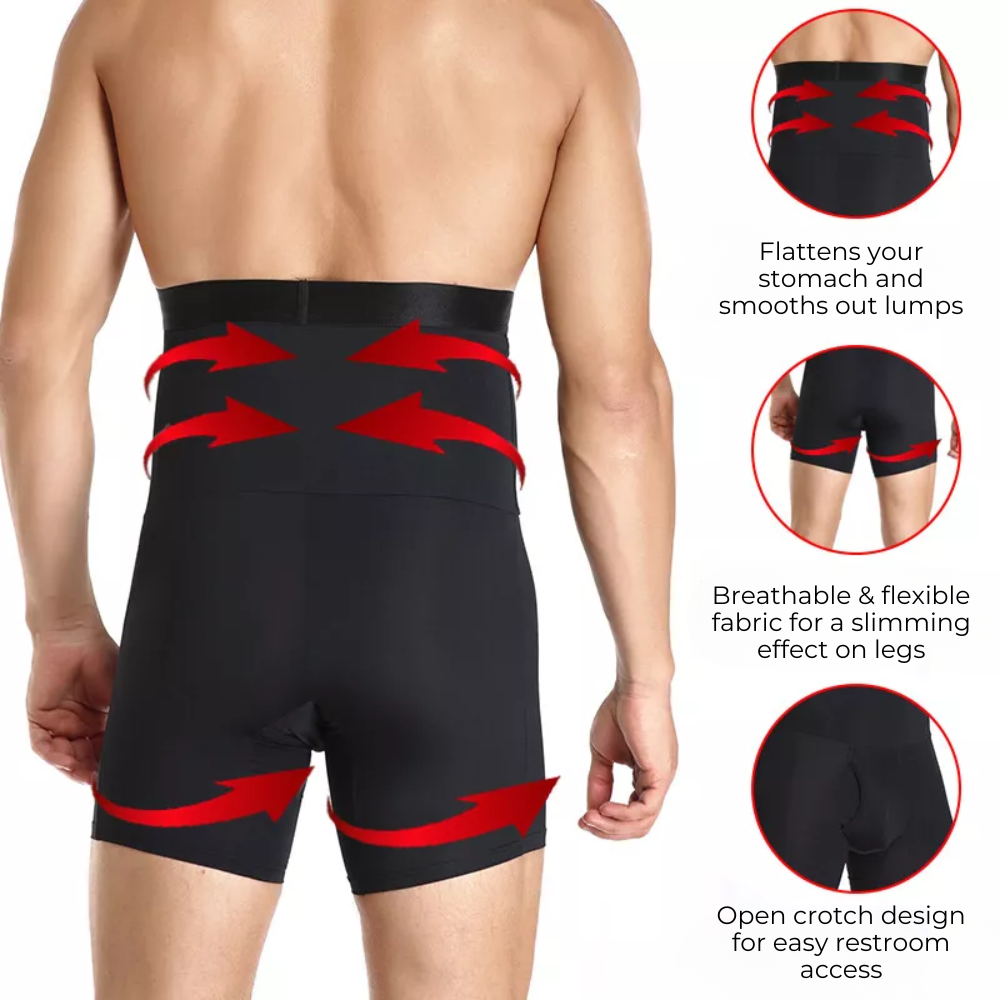 Men's Tummy Control Sculpting Compression Shorts