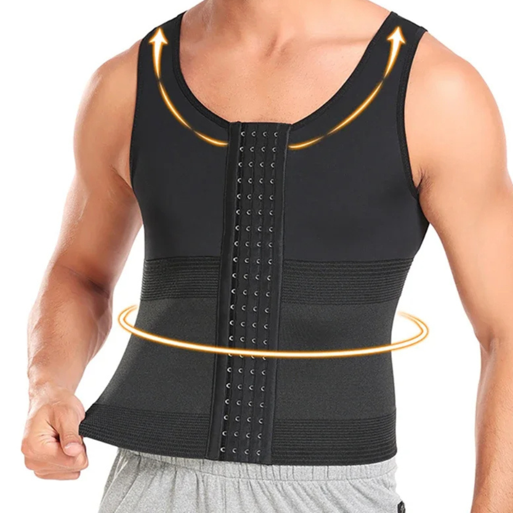 FlexCore: Men’s Adjustable Shape & Support Compression Vest - ToneArmor
