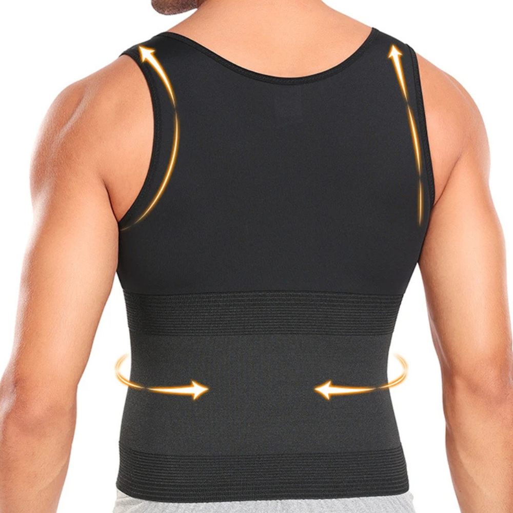 FlexCore: Men’s Adjustable Shape & Support Compression Vest - ToneArmor