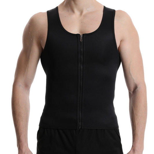 SweatMax: Men’s Sweat & Shape Sauna Compression Vest - ToneArmor