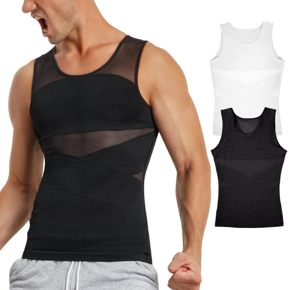 MaxFit Pro: Men's Slimming & Body Sculpting Sleeveless Top - ToneArmor