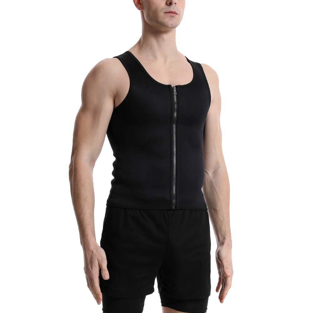 SweatMax: Men’s Sweat & Shape Sauna Compression Vest - ToneArmor