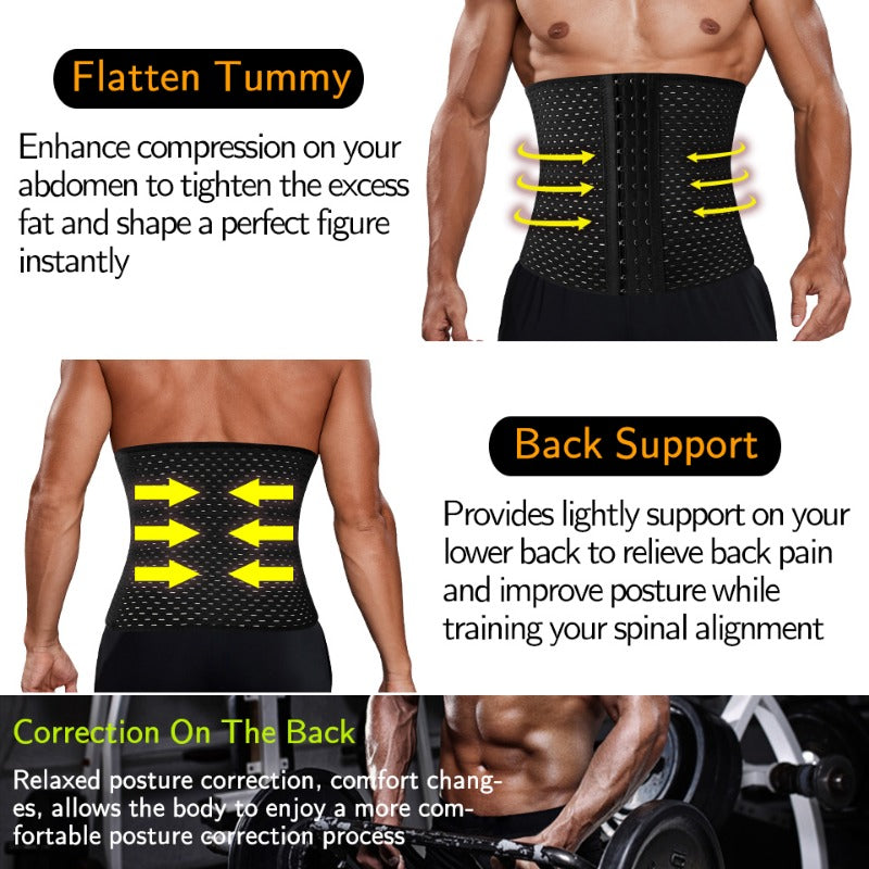 Men's High Compression Slimming Corset | Transform Physique, Boost ...