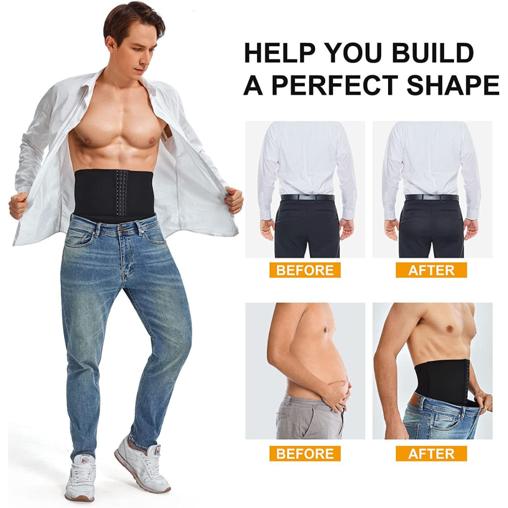 SlimFit Pro: Men's High-Waist Corset Slimming Shapewear Shorts