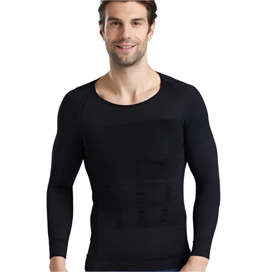 Men's Compression Long Sleeve Shirt | Sculpted Fit & Posture Support