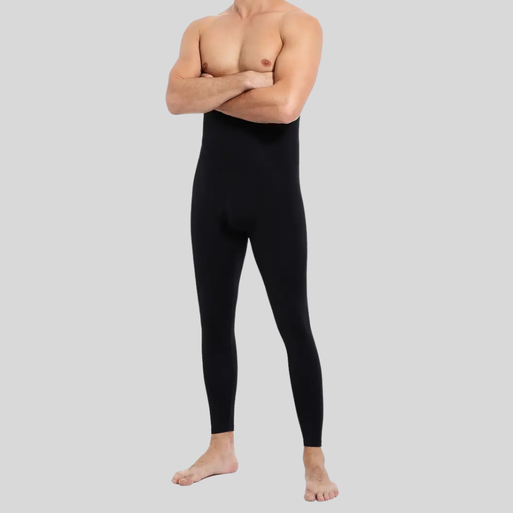 Men's High-Waist Compression Leggings | Supportive Fit & Core Stability