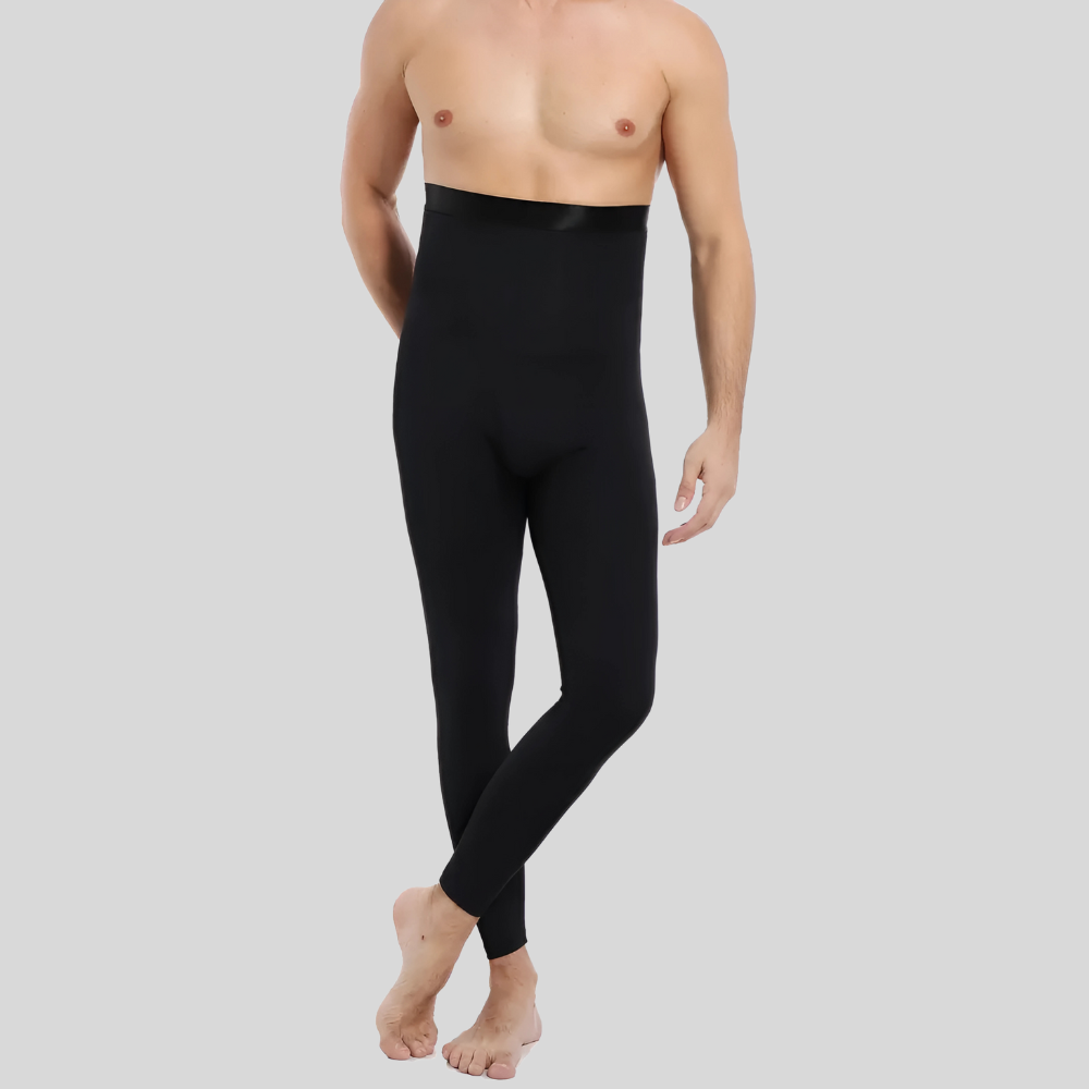 Men's High-Waist Compression Leggings | Supportive Fit & Core Stability
