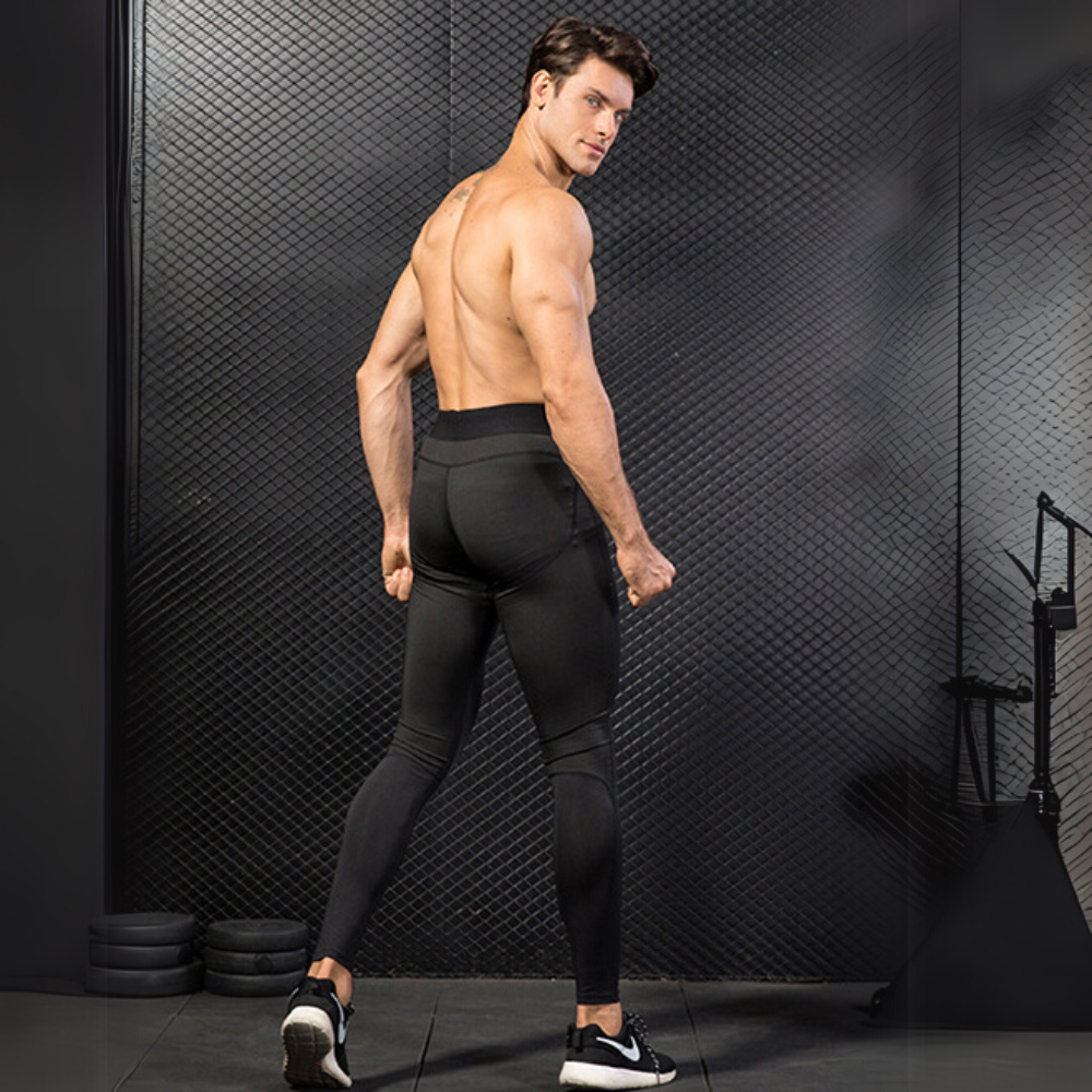 Men's Compression Leggings | High-Waist Supportive Fit & Muscle Control
