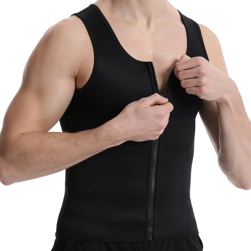 SweatMax: Men’s Sweat & Shape Sauna Compression Vest - ToneArmor