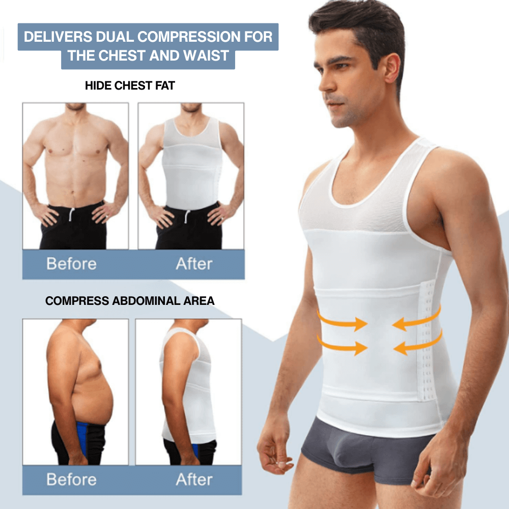 CoreSculpt: Men's Compression Vest Waist Trainer Shapewear - ToneArmor
