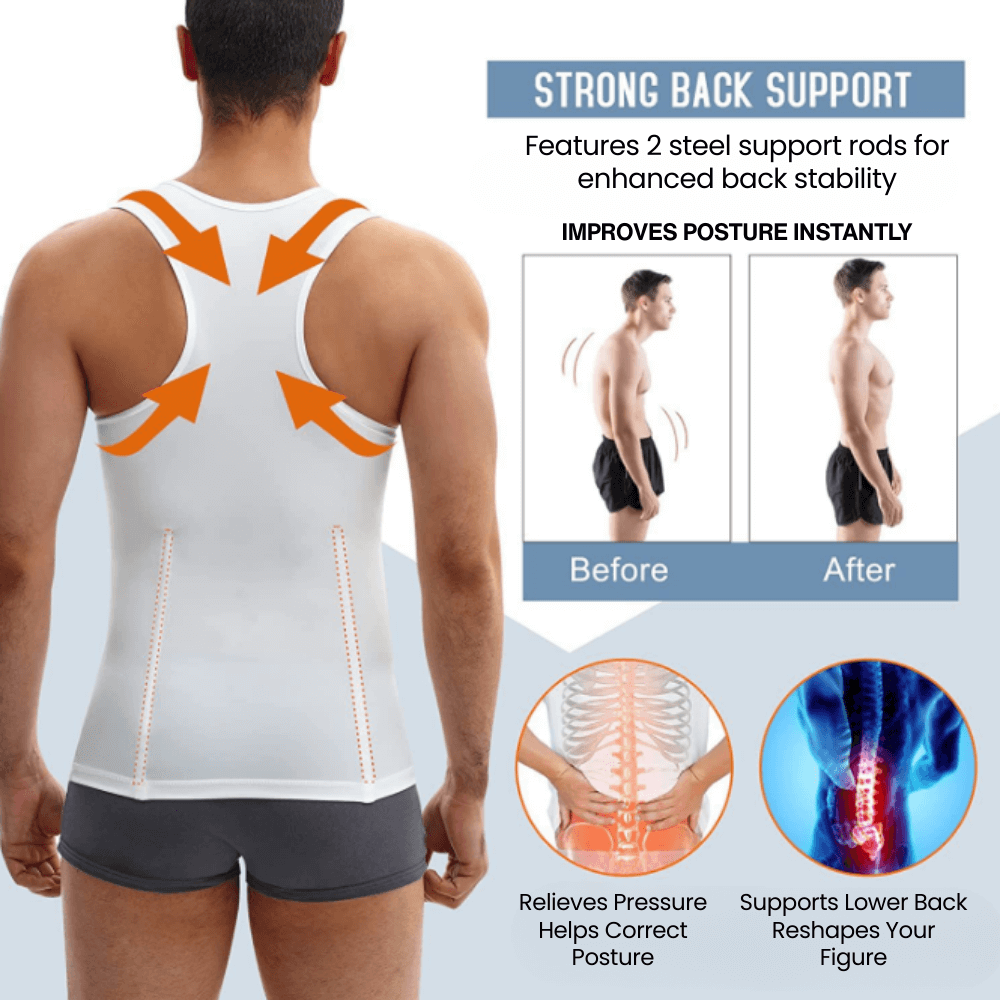 CoreSculpt: Men's Compression Vest Waist Trainer Shapewear - ToneArmor