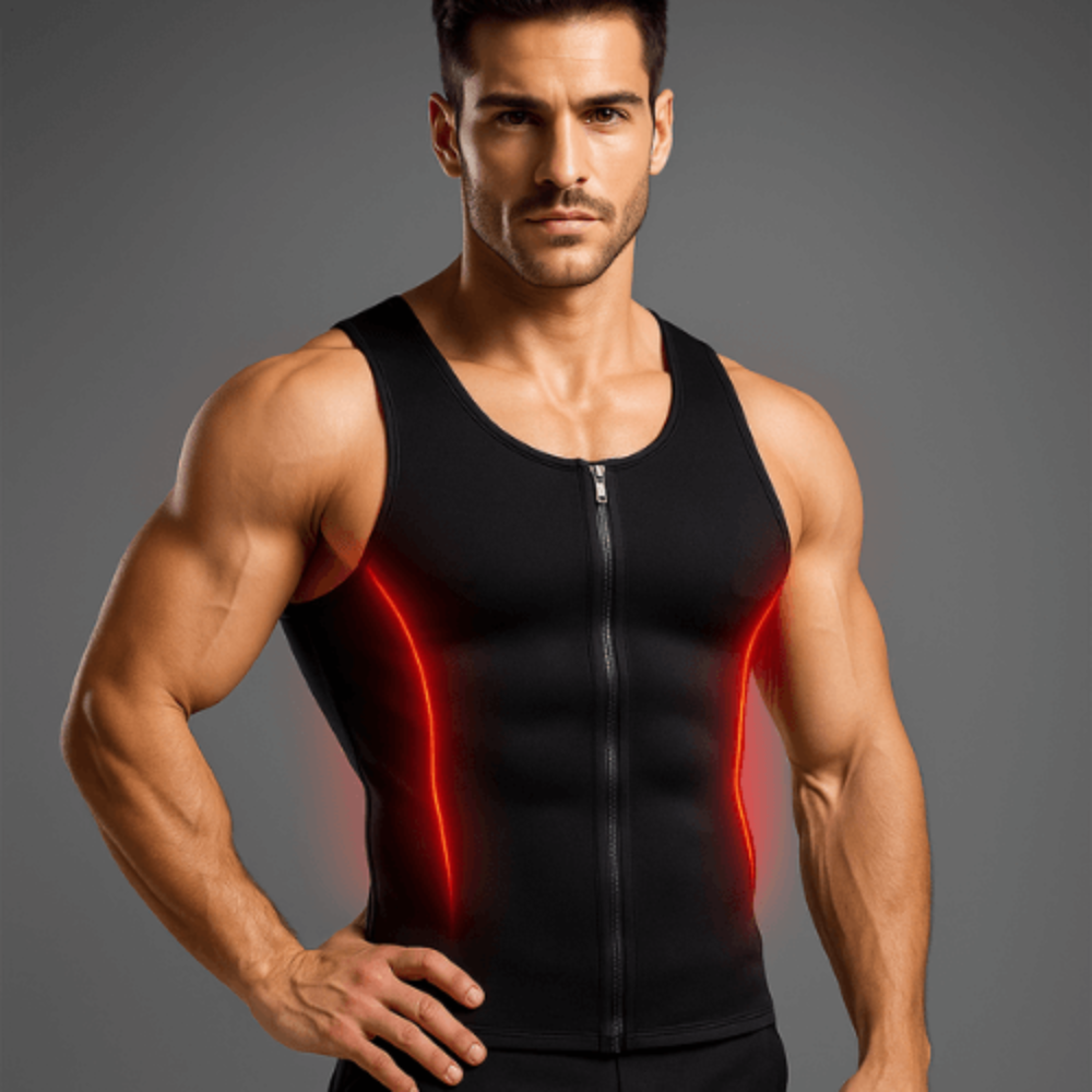 SweatMax: Men’s Sweat & Shape Sauna Compression Vest - ToneArmor