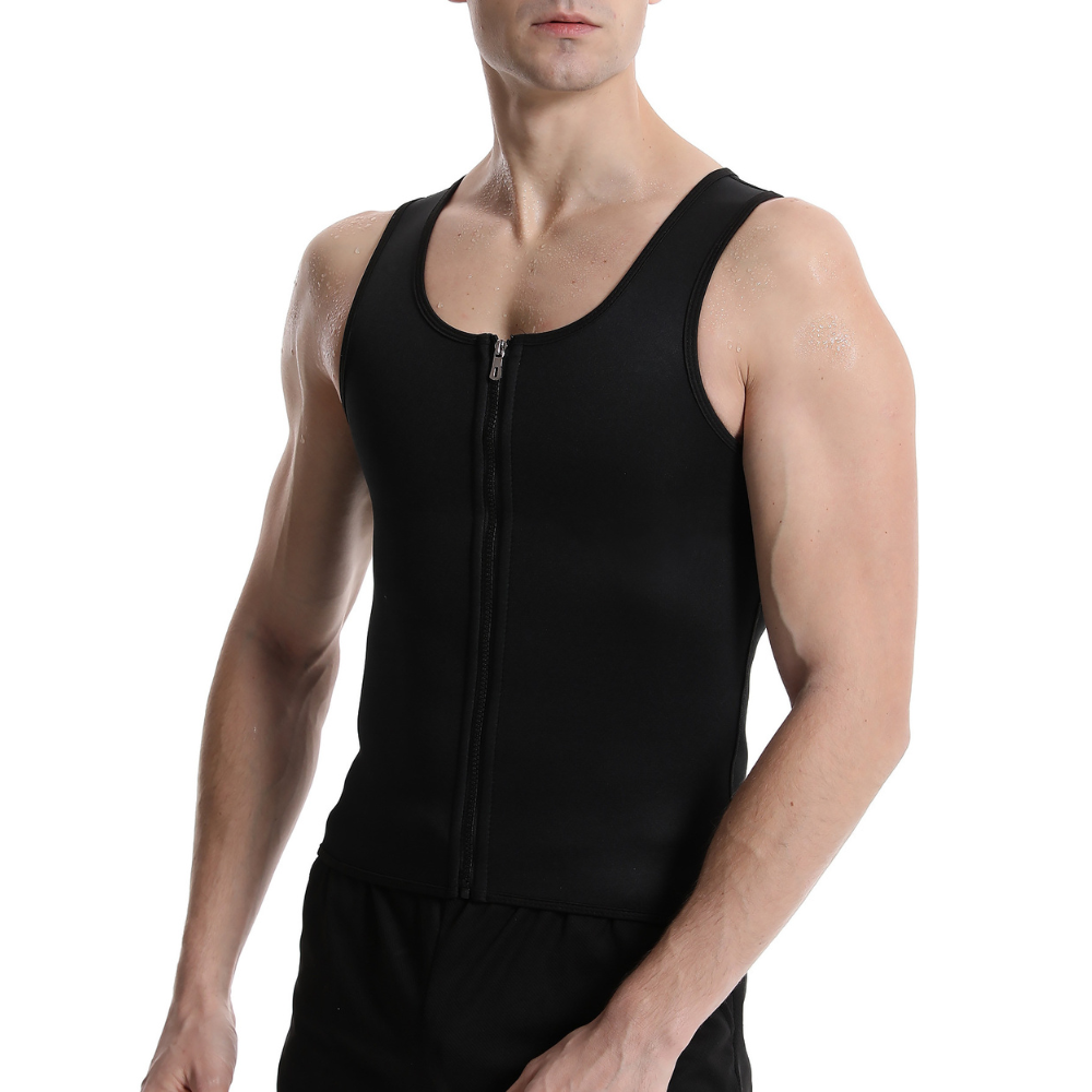 SweatMax: Men’s Sweat & Shape Sauna Compression Vest - ToneArmor
