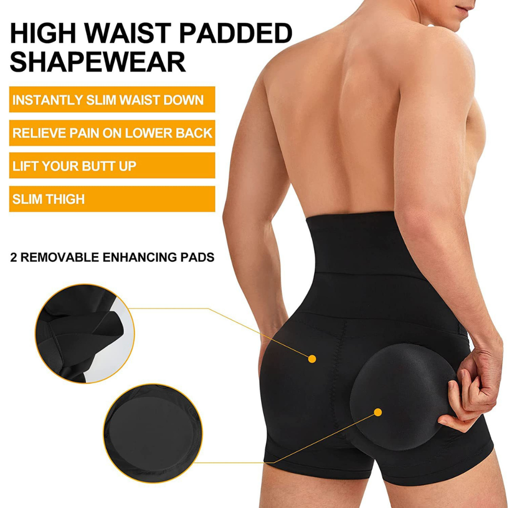 SlimFit Pro: Men's High-Waist Corset Slimming Shapewear Shorts