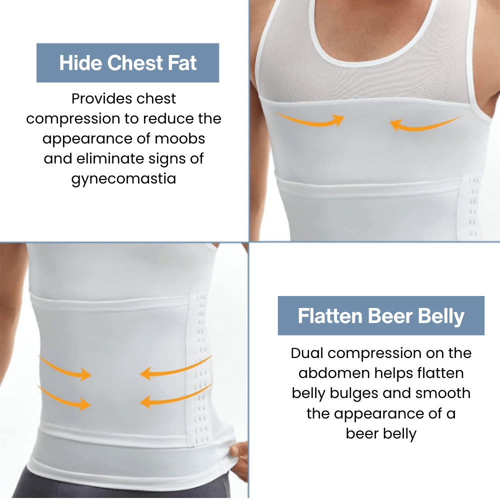 CoreSculpt: Men's Compression Vest Waist Trainer Shapewear - ToneArmor