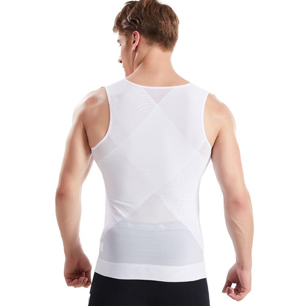 CoreFit Zip: Men’s Compression Vest For Posture Support & Core Control