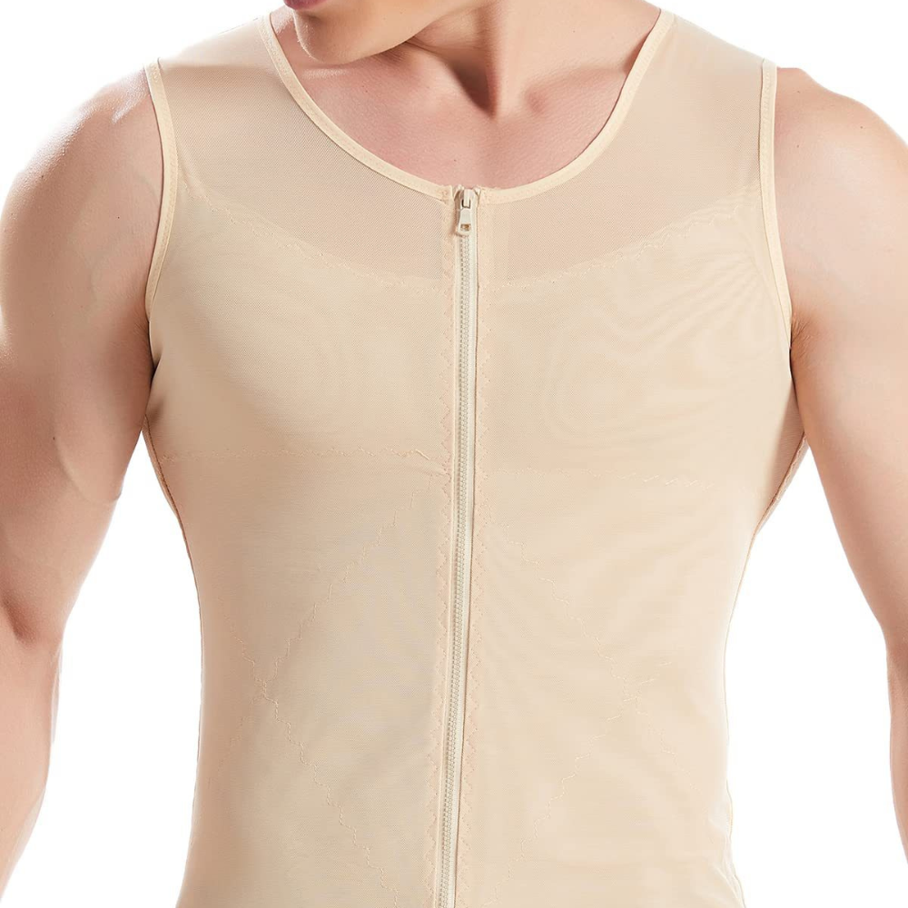 CoreFit Zip: Men’s Compression Vest For Posture Support & Core Control