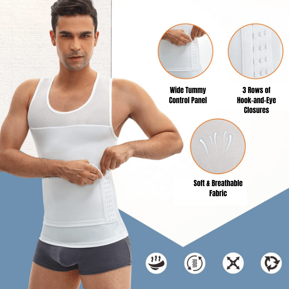 CoreSculpt: Men's Compression Vest Waist Trainer Shapewear - ToneArmor
